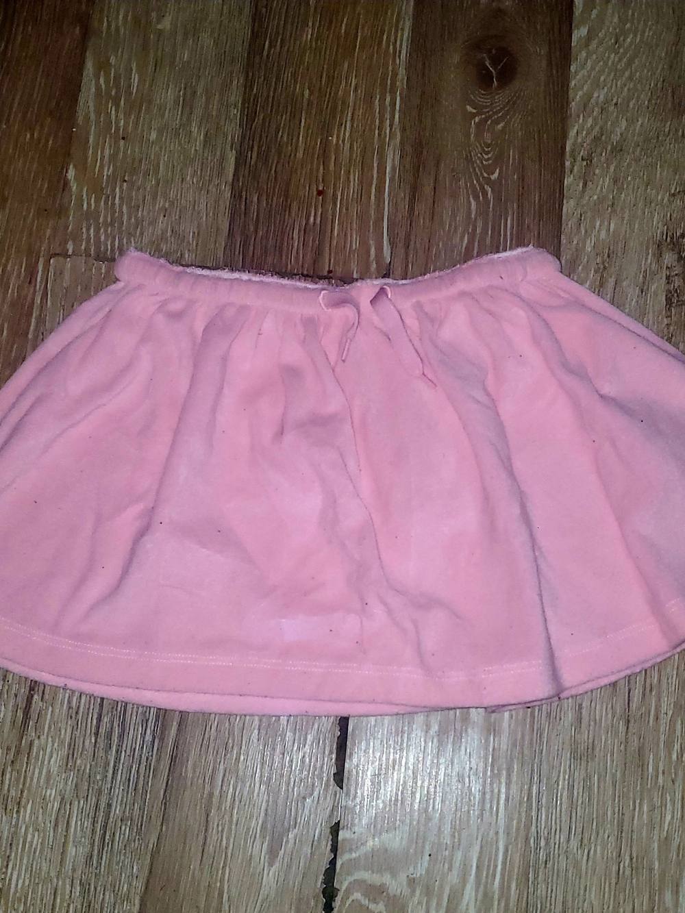 Hurley Light Pink Velour Mircro Mini Skirt with Drawstring